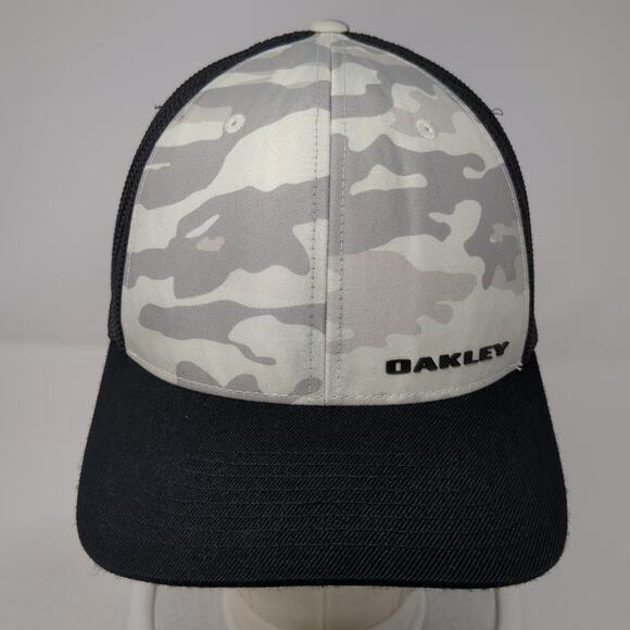 Oakley Fitted Trucker Hat Multicolor XL Camouflage Flexfit Yupoong - Picture 2 of 10